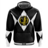 Hooktab Black Ranger Mighty Morphin Power Rangers Anime Hoodie