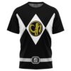 Hooktab Black Ranger Mighty Morphin Power Rangers Anime T-Shirt