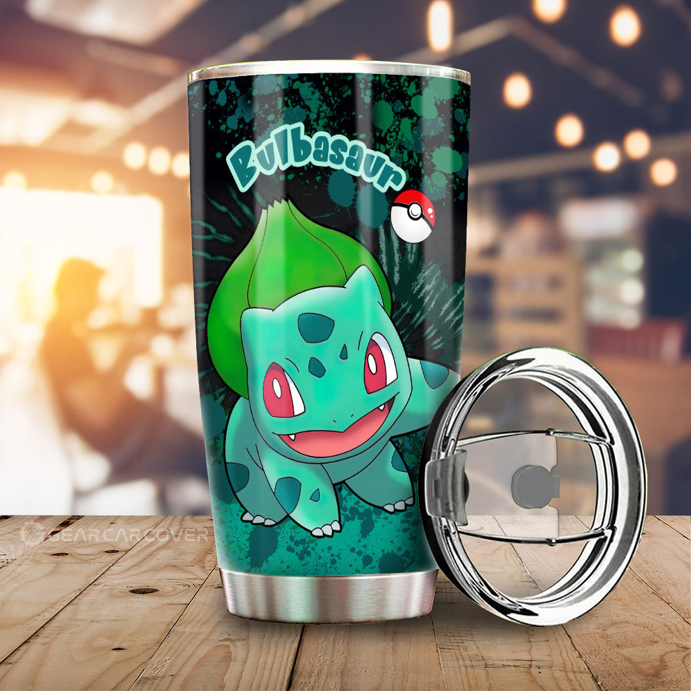 Bulbasaur Stainless Steel Anime Tumbler Cup Custom Tie Dye Style Anime