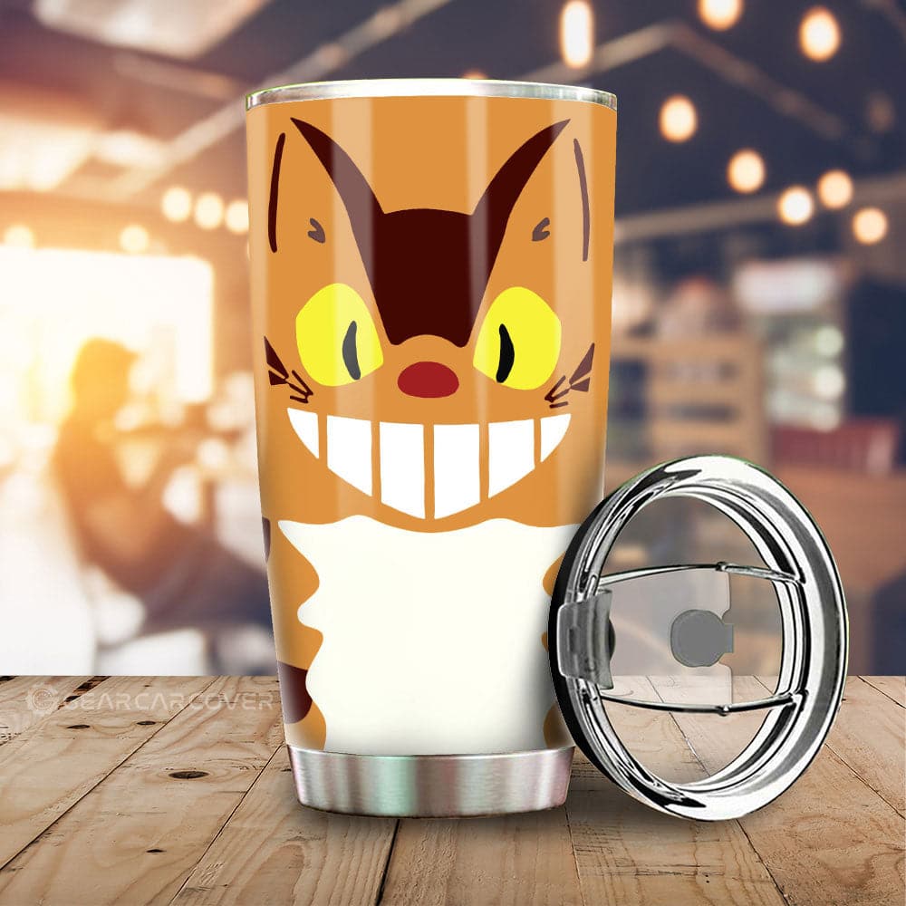 Catbus Stainless Steel Anime Tumbler Cup Custom My Neighbor Totoro