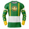 Hooktab Green Ranger Ninjetti Mighty Morphin Power Rangers Long Sleeve Rash Guard Compression Cosplay Anime Gym Shirt