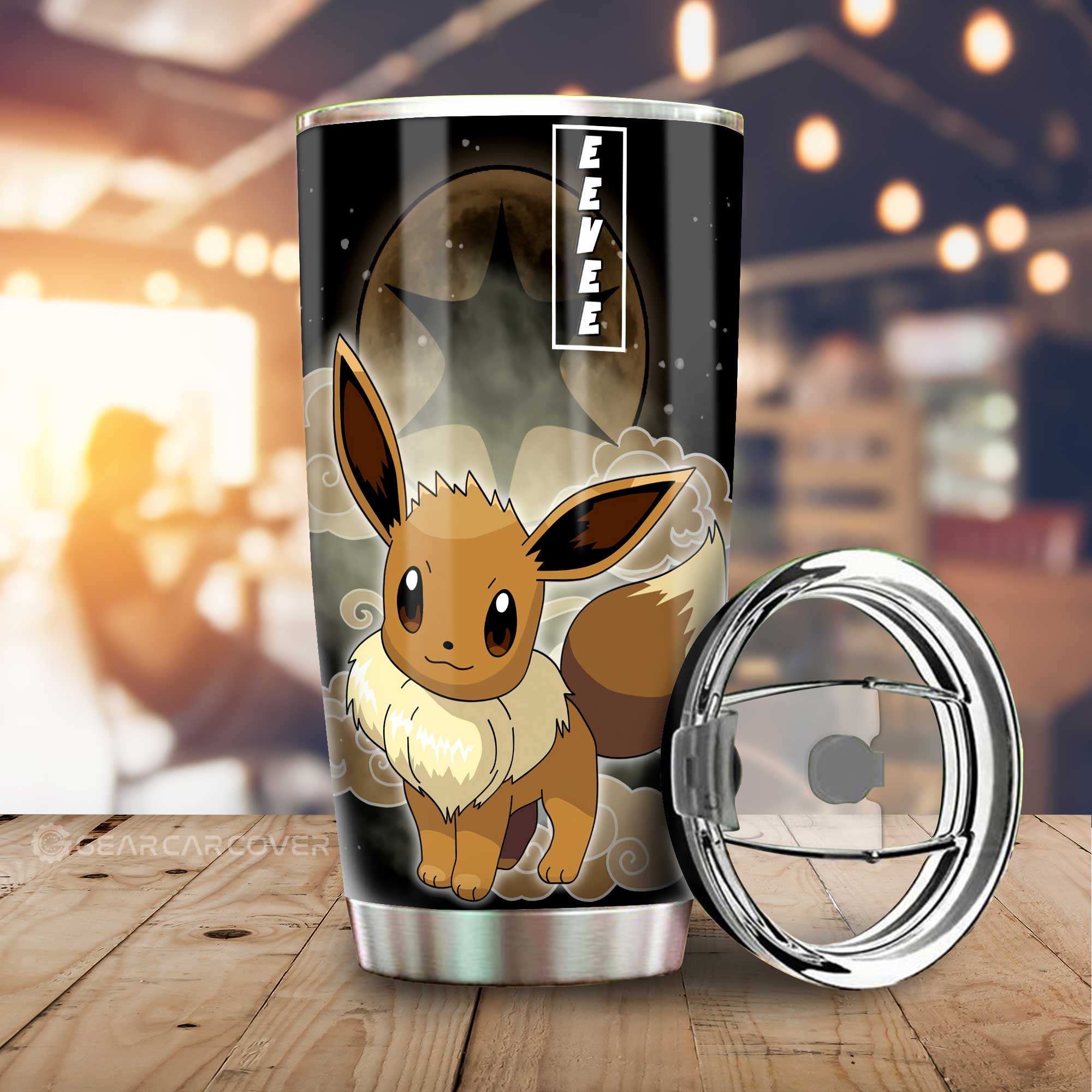 Eevee Stainless Steel Anime Tumbler Cup Custom Anime