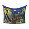 Fortnite Starry Night Tilted Towers Blanket