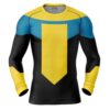 Hooktab Invincible Long Sleeve Rash Guard Compression Cosplay Anime Gym Shirt