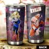 Krillin And Android 18 Stainless Steel Anime Tumbler Cup Custom Dragon Ball Anime Galaxy Style