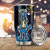 Lucario Stainless Steel Anime Tumbler Cup Custom Tie Dye Style Anime