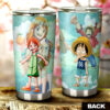 Luffy And Nami Stainless Steel Anime Tumbler Cup Custom One Piece Map For Anime Fans