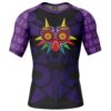 Hooktab Majora’s Mask Legend of Zelda Short Sleeve Rash Guard Compression Shirt Cosplay Anime Gym Shirt