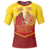 Hooktab Mega Powers Macho Man and Hulk Hogan Pop Culture Short Sleeve Rash Guard Compression Shirt Cosplay Anime Gym Shirt