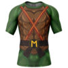 Hooktab Michelangelo Teenage Mutant Ninja Turtles Short Sleeve Rash Guard Compression Shirt Cosplay Anime Gym Shirt