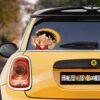 Monkey D. Luffy Hitting Glass Car Sticker Custom Car Accessories For Fans