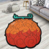 One Piece Rug Mera Mera Devil Fruit Rug Anime Custom Shaped Rug Anime Rug