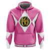 Hooktab Pink Ranger Mighty Morphin Power Rangers Anime Hoodie