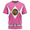 Hooktab Pink Ranger Mighty Morphin Power Rangers Anime T-Shirt