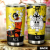 Portgas D. Ace Stainless Steel Anime Tumbler Cup Custom One Piece Manga Style