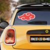 Red Akatsuki Cloud Car Sticker Custom Anime Car Accessories