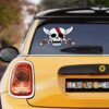 Red Hair Pirates Flag Car Sticker Custom One Piece Anime Car Accessories