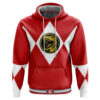 Hooktab Red Ranger Mighty Morphin Power Rangers Anime Hoodie