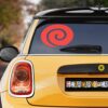 Red Uzumaki Symbol Car Sticker Custom Car Accessories