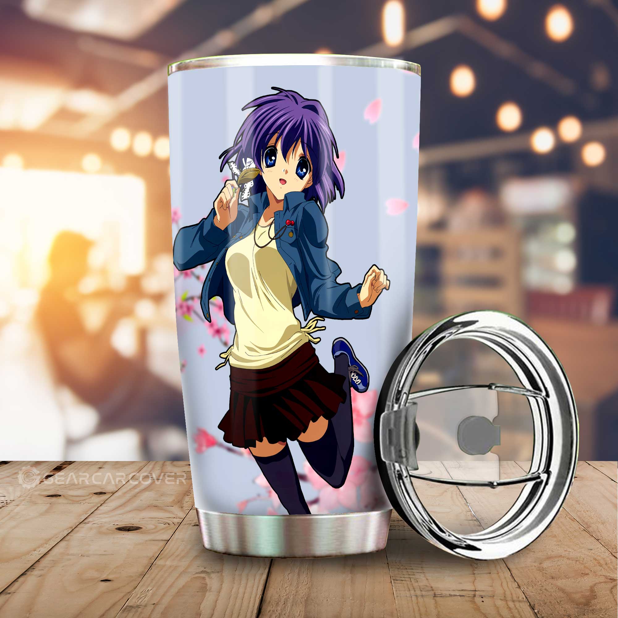 Ryou Fujibayashi Stainless Steel Anime Tumbler Cup Custom Clannad Anime