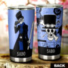 Sabo Stainless Steel Anime Tumbler Cup Custom One Piece Manga Style