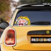 Sailor Moon Hitting Glass Car Sticker Custom Sailor Moon Anime Car Accessories For Anime Fans