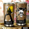 Sanji Stainless Steel Anime Tumbler Cup Custom One Piece Manga Style