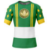 Hooktab Green Ranger Ninjetti Mighty Morphin Power Rangers Short Sleeve Rash Guard Compression Shirt Cosplay Anime Gym Shirt