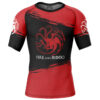 Hooktab House Targaryen Game of Thrones Short Sleeve Rash Guard Compression Shirt Cosplay Anime Gym Shirt