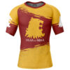 Hooktab House Lannister Game of Thrones Short Sleeve Rash Guard Compression Shirt Cosplay Anime Gym Shirt