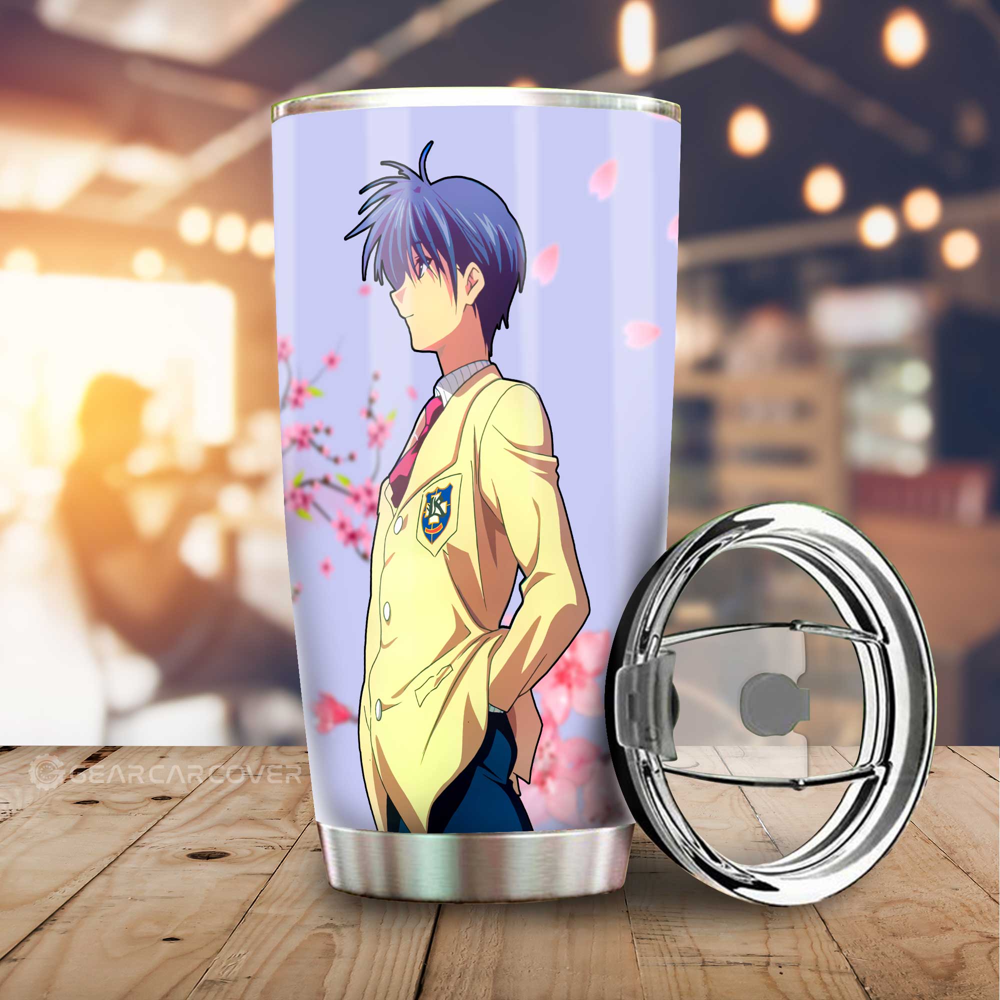 Tomoya Okazaki Stainless Steel Anime Tumbler Cup Custom Clannad Anime