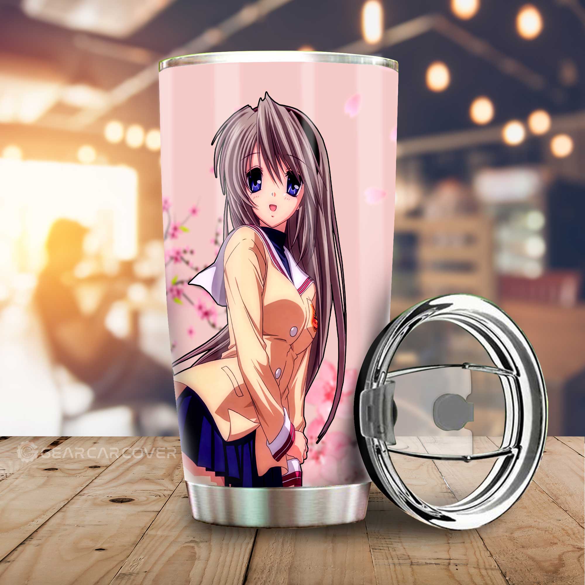 Tomoyo Sakagami Stainless Steel Anime Tumbler Cup Custom Clannad Anime