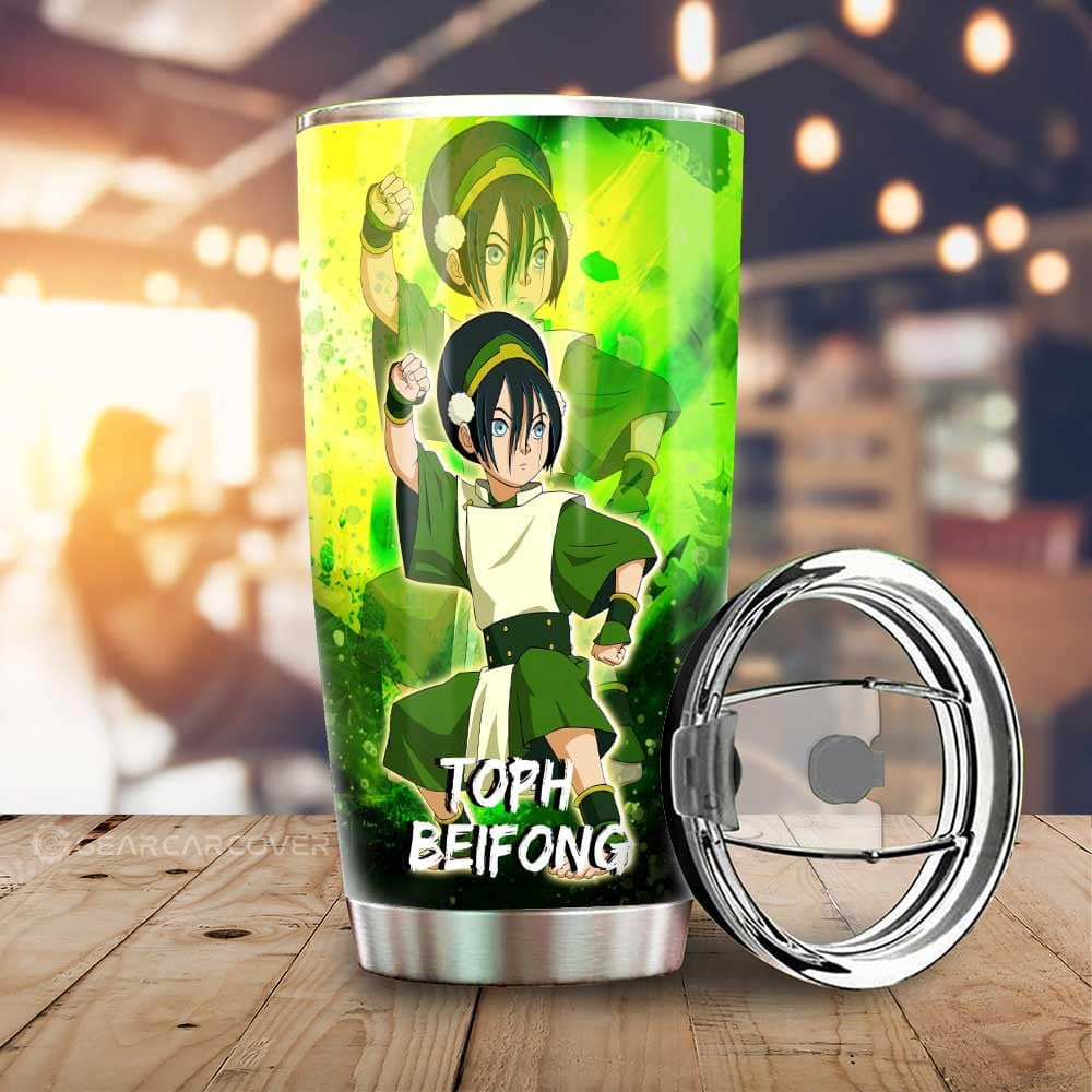 Toph Beifong Stainless Steel Anime Tumbler Cup Custom Avatar The Last Airbender Anime