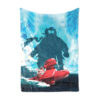 Trippy Porco Rosso Blanket Studio Ghibli Blanket Anime Blanket