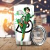 White Rock Lee Stainless Steel Anime Tumbler Cup Custom Anime