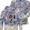 Akaza Tie Dye Hoodie Demon Slayer Hoodie Anime Hoodie