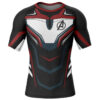 Hooktab Avengers Endgame Short Sleeve Rash Guard Compression Shirt Cosplay Anime Gym Shirt