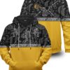 Black Leg Paisley Hoodie One Piece Hoodie Anime Hoodie