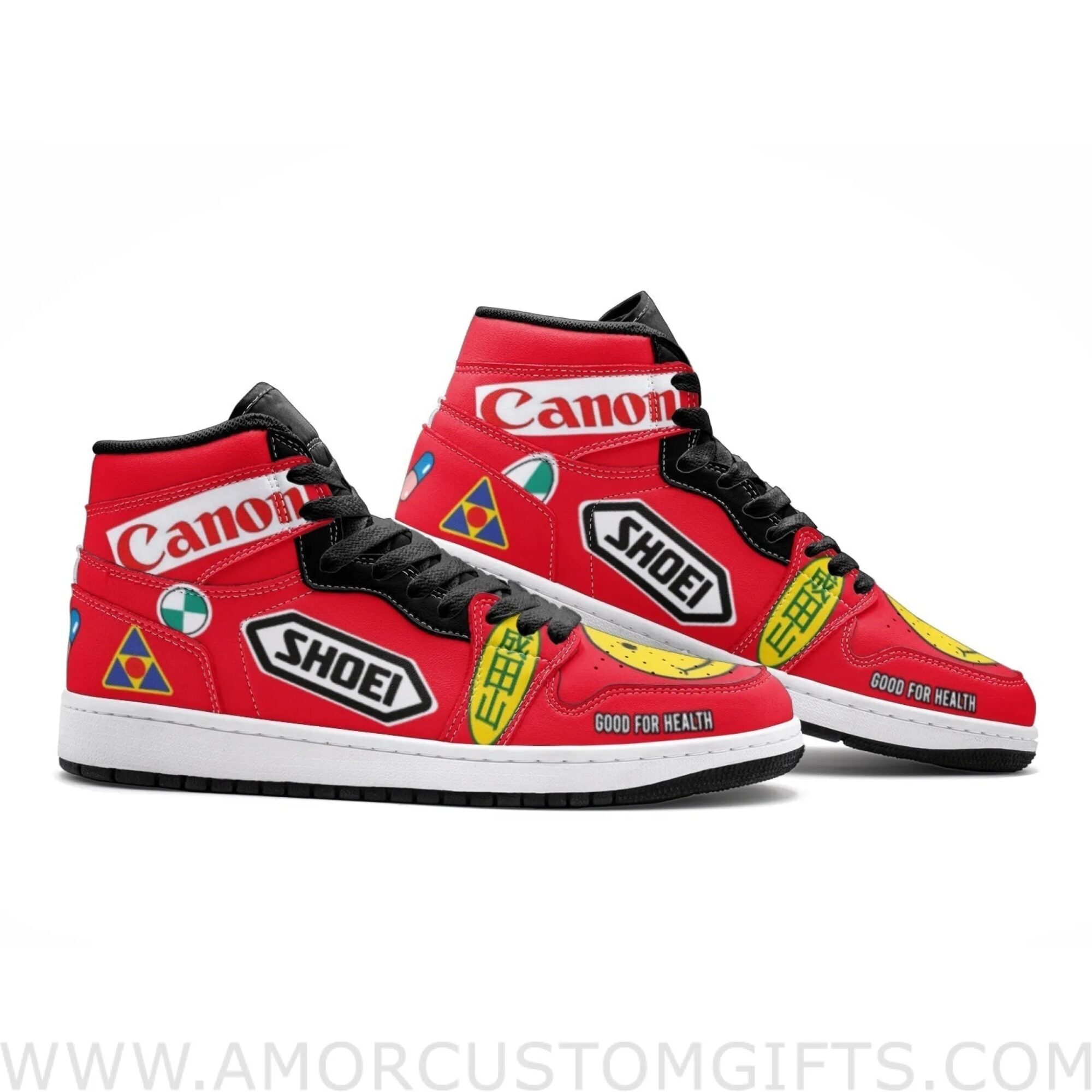 Custom Akira Kaneda Full Decals Akira Mid Top Basketball Sneakers Shoes | Personalizable Anime Fan Sneakers