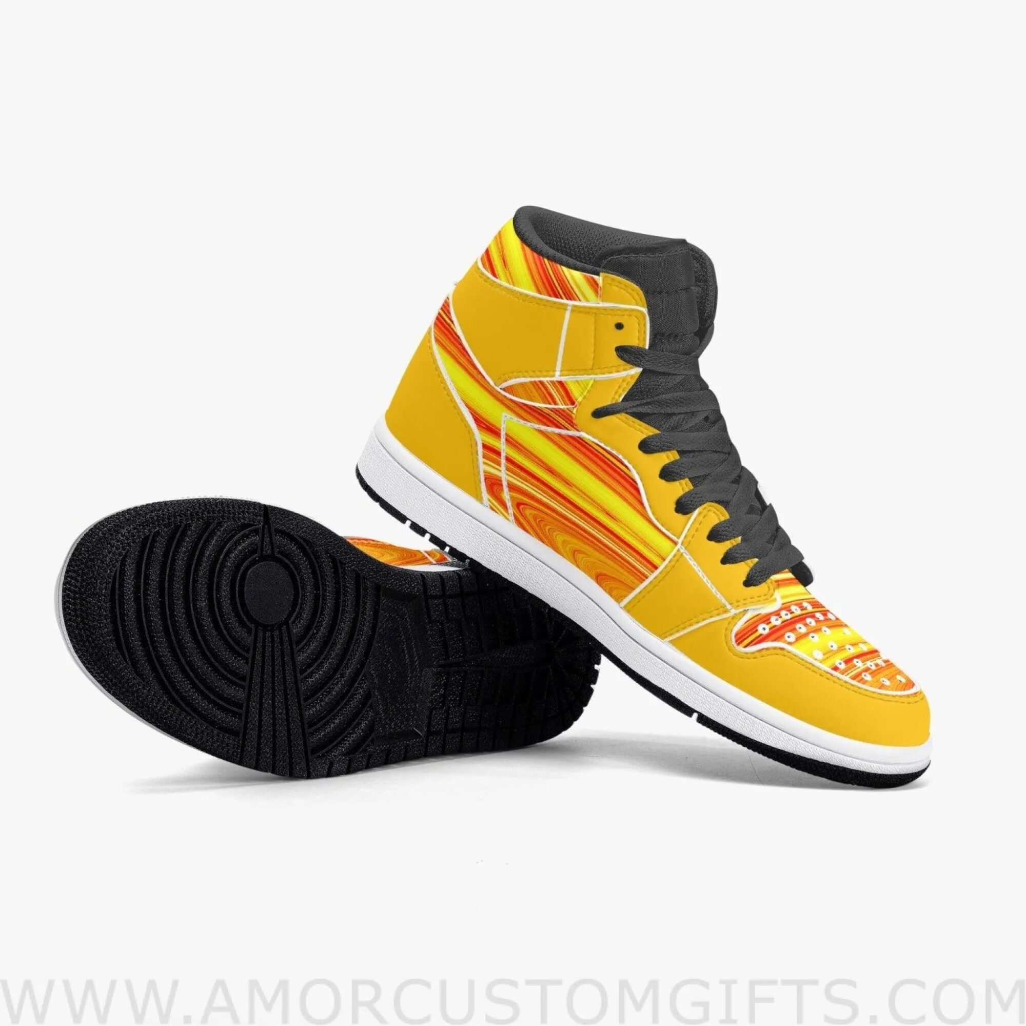 Custom Assassination Classroom Koro sensei JD1 Anime Sneakers Mid 1 Basketball Shoes