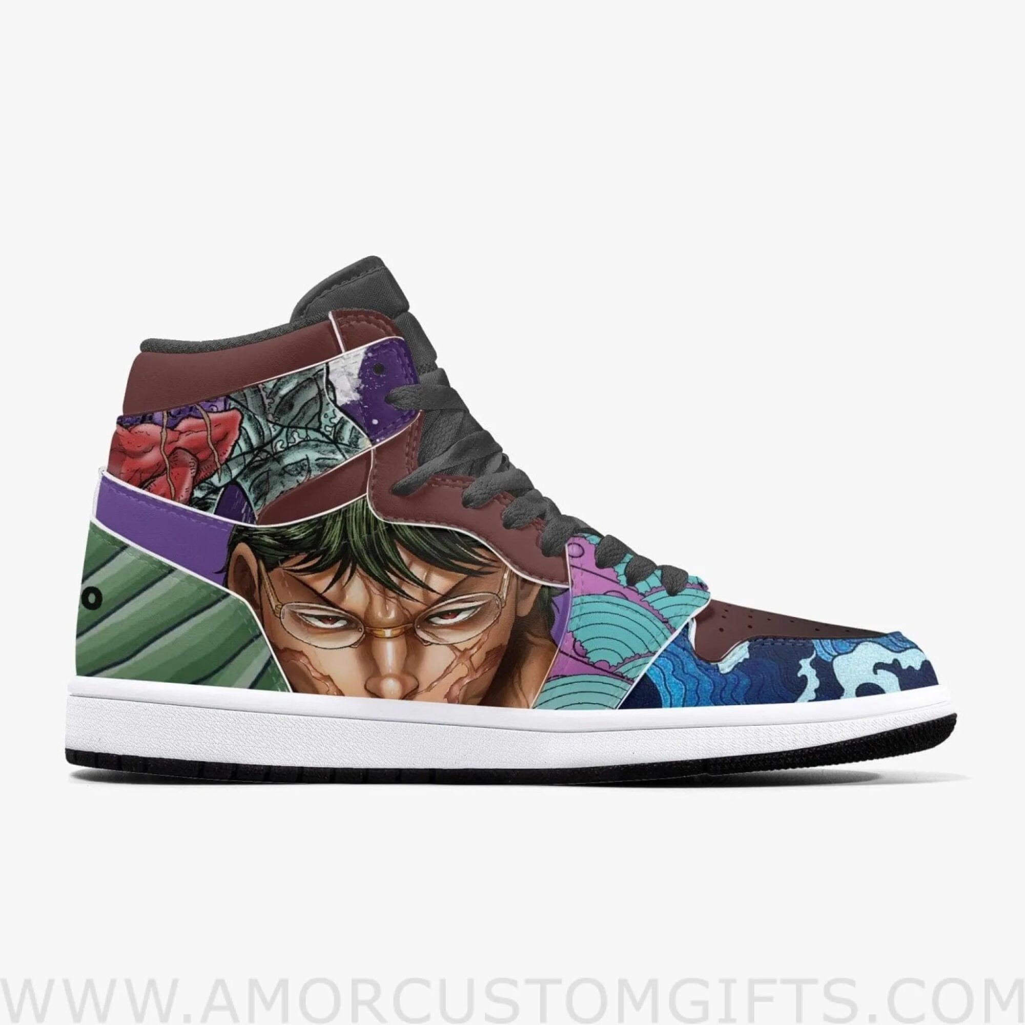 Custom Baki Kaoru JD1 Anime Sneakers Mid 1 Basketball Shoes