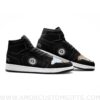 Custom Black Edition Desu Noto Mid Top Basketball Sneakers Shoes | Personalizable Anime Fan Sneakers