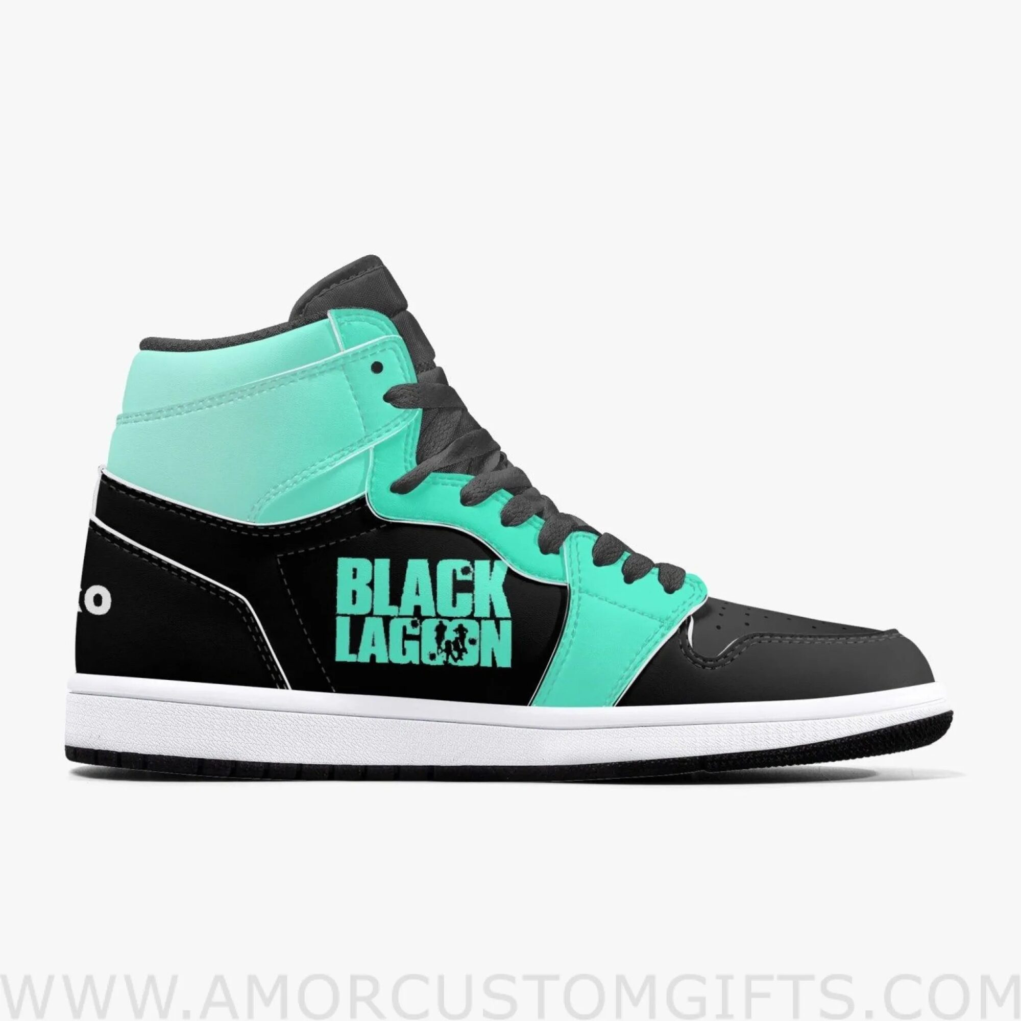 Custom Black Lagoon Balalaika & Revy JD1 Anime Sneakers Mid 1 Basketball Shoes