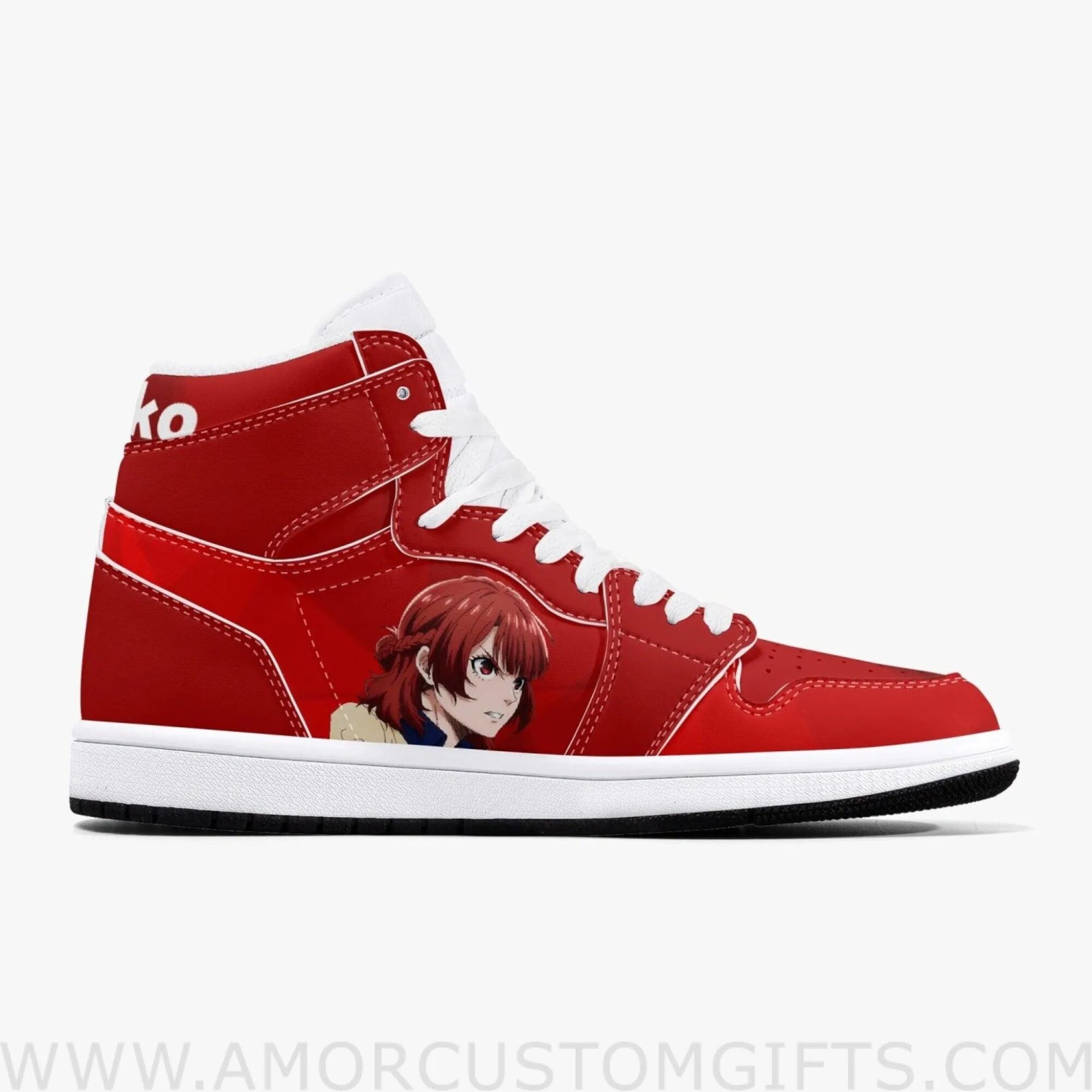 Custom Blue Lock Anri Teieri JD1 Anime Sneakers Mid 1 Basketball Shoes