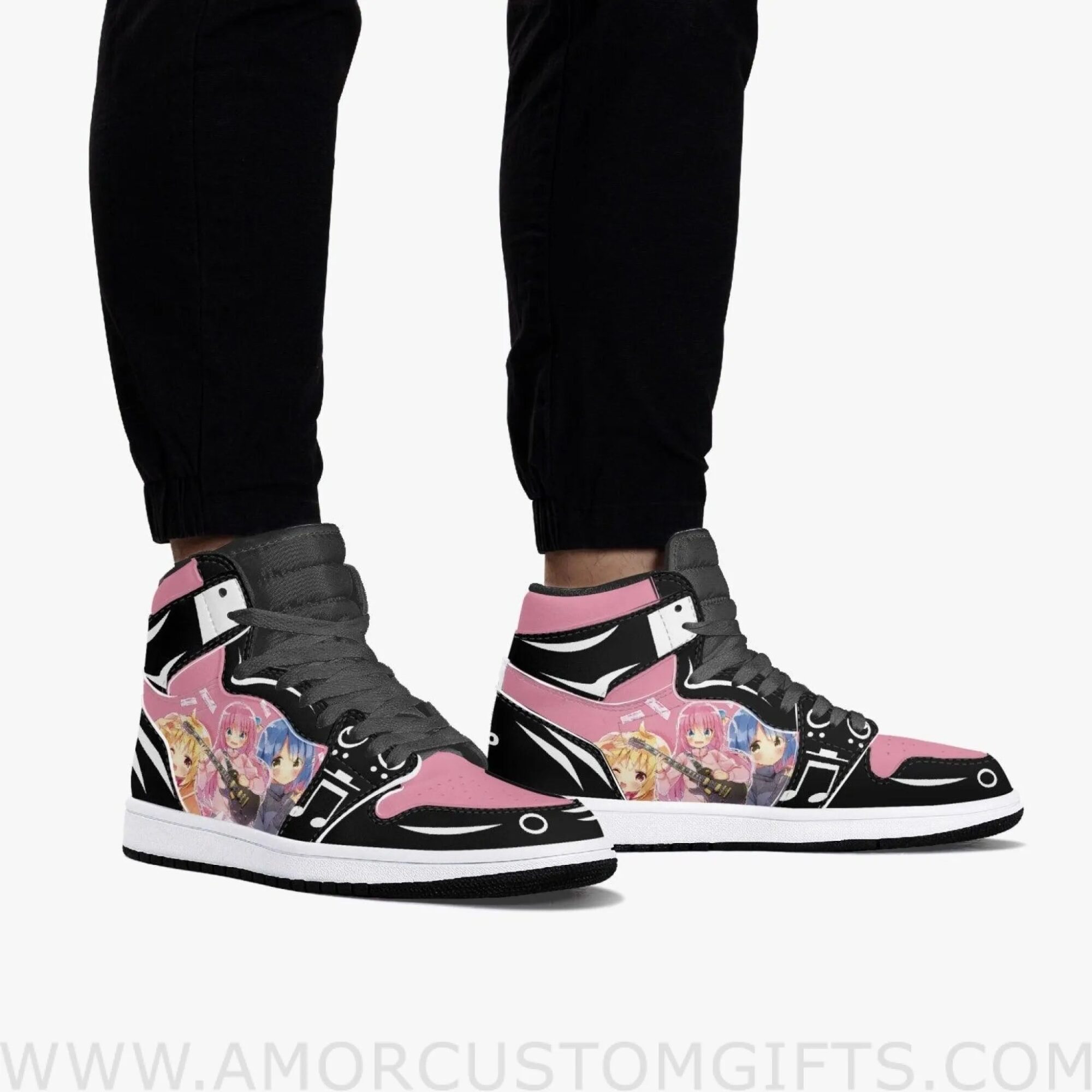 Custom Bocchi the Rock 3 JD1 Anime Sneakers Mid 1 Basketball Shoes