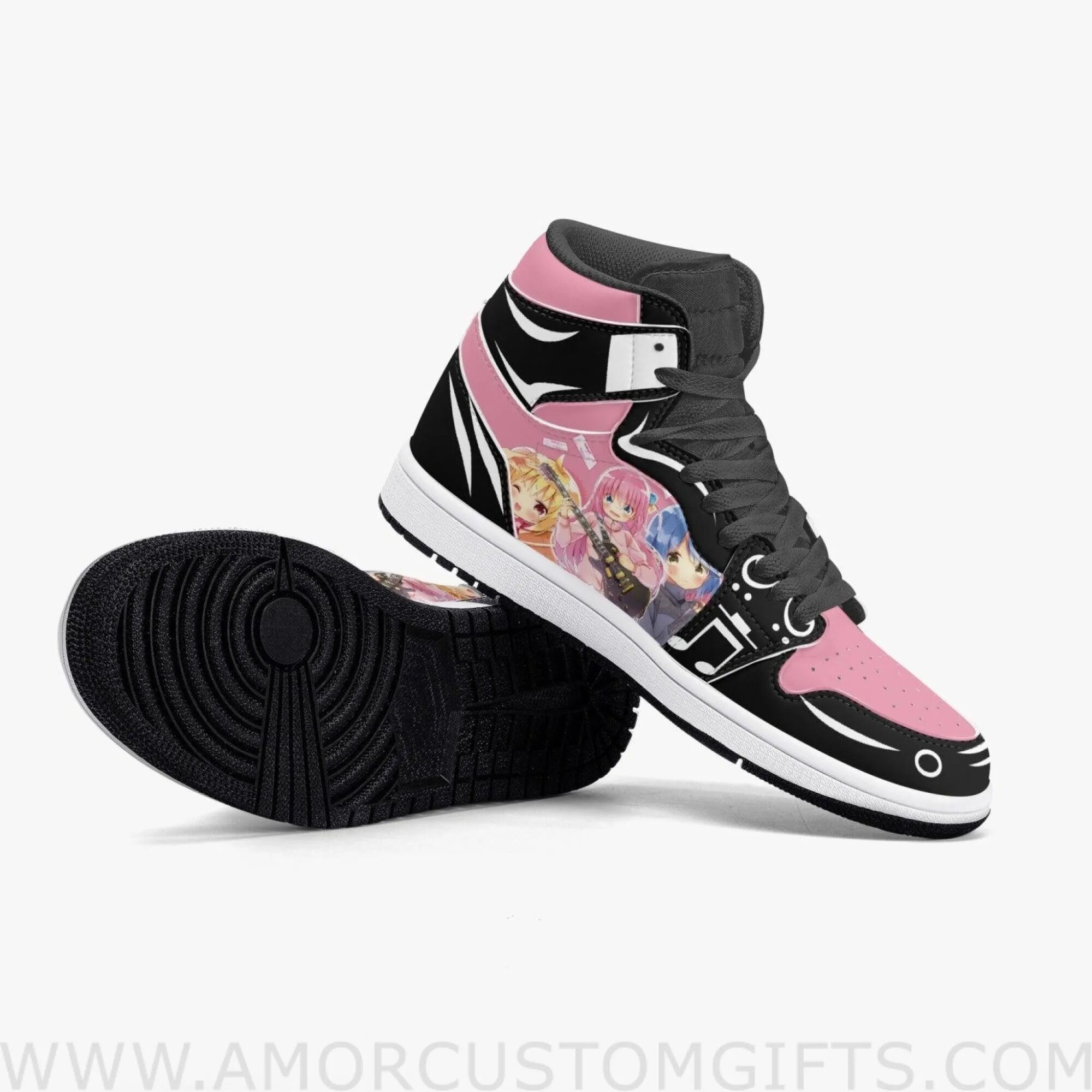 Custom Bocchi the Rock 3 JD1 Anime Sneakers Mid 1 Basketball Shoes