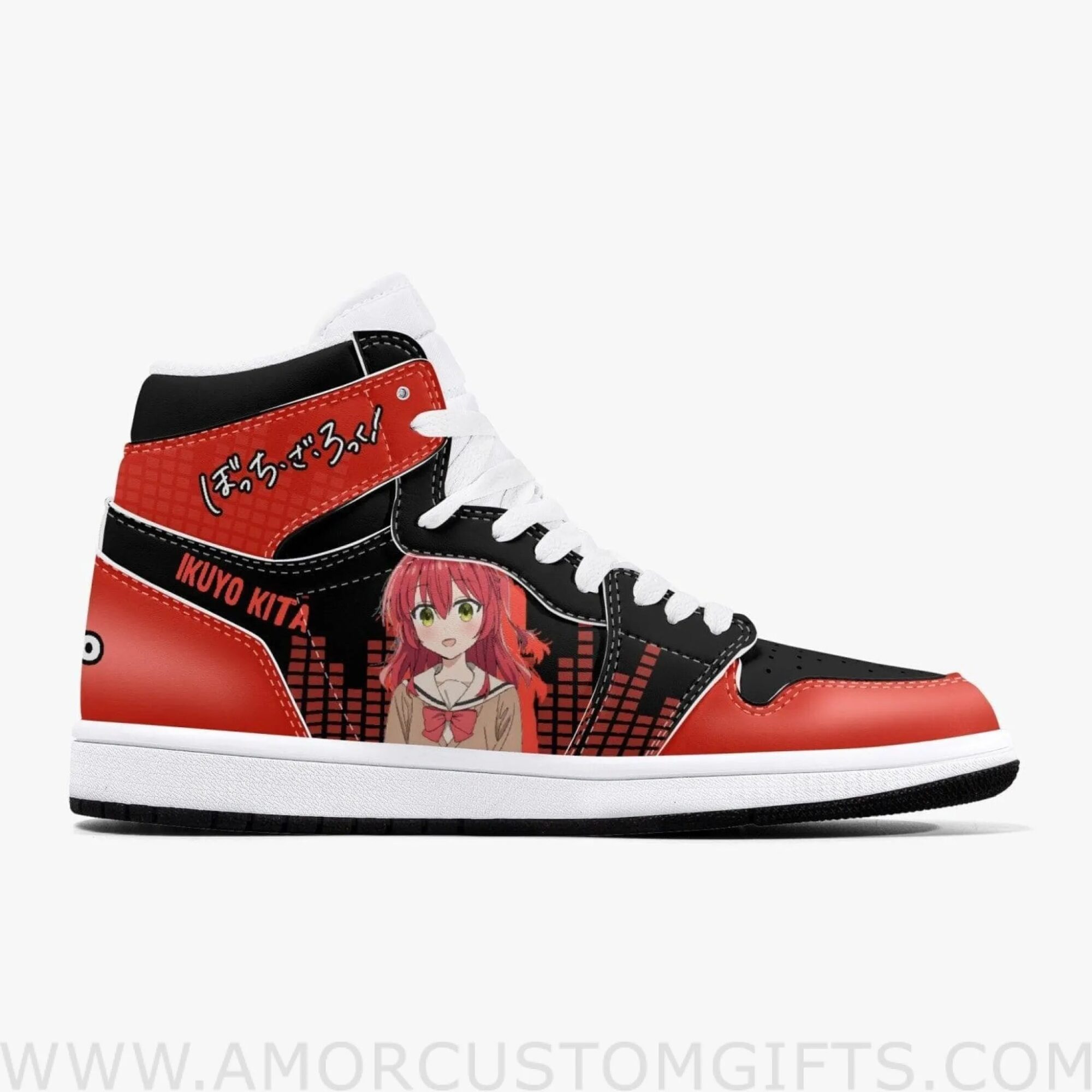 Custom Bocchi The Rock Ikuyo Kita JD1 Anime Sneakers Mid 1 Basketball Shoes