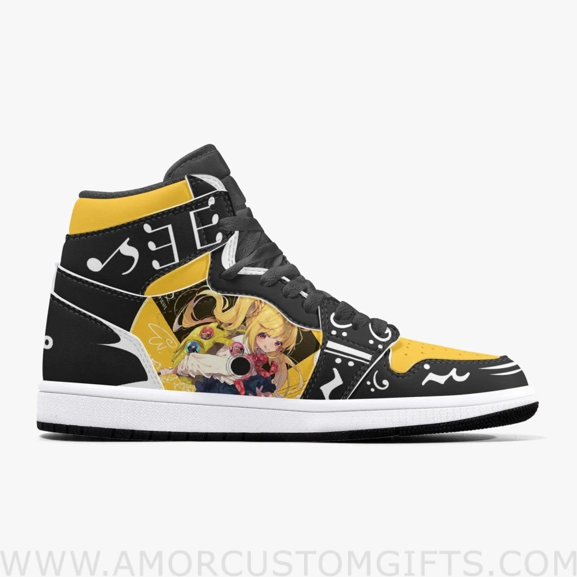 Custom Bocchi The Rock Nijika Ijichi JD1 Anime Sneakers Mid 1 Basketball Shoes