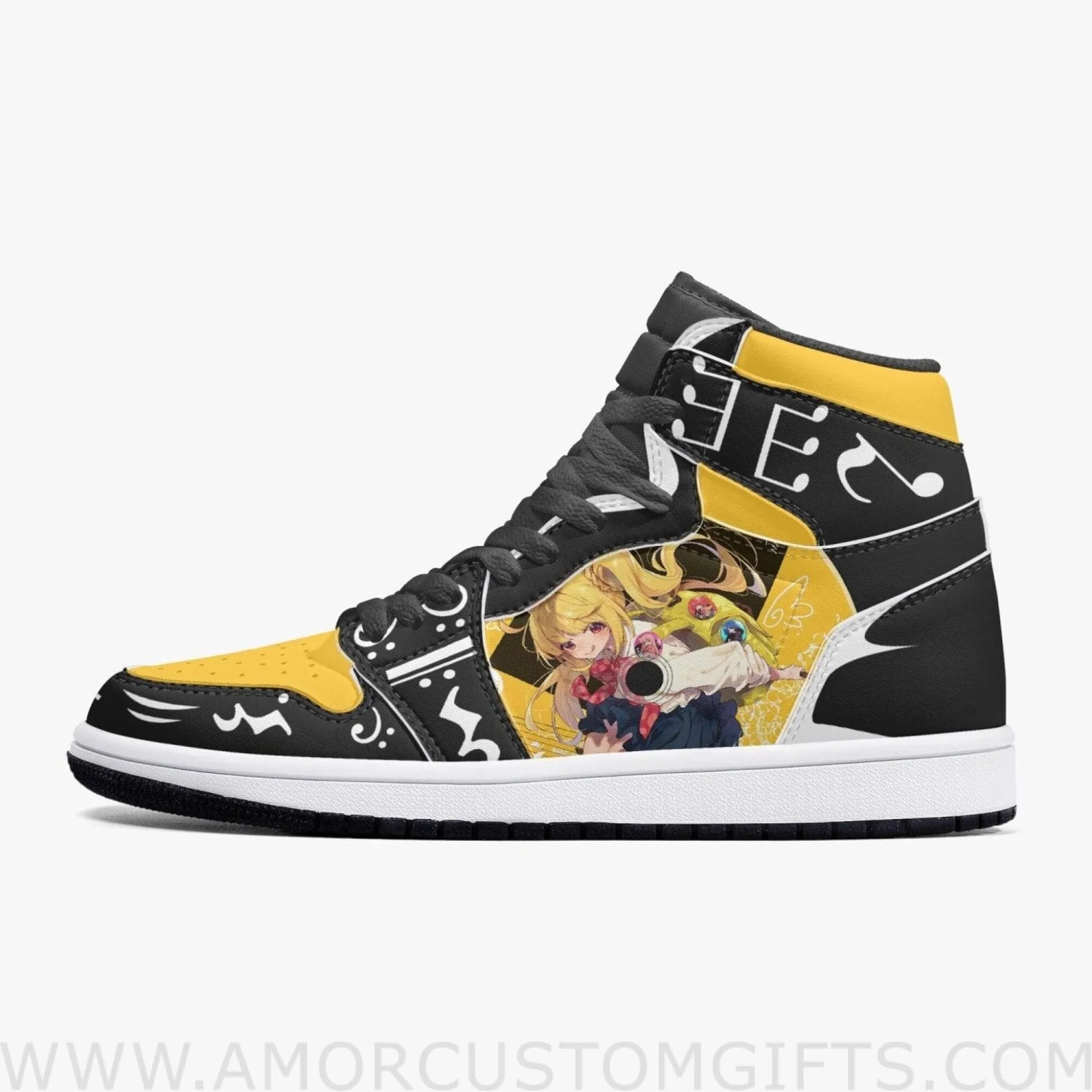 Custom Bocchi The Rock Nijika Ijichi JD1 Anime Sneakers Mid 1 Basketball Shoes