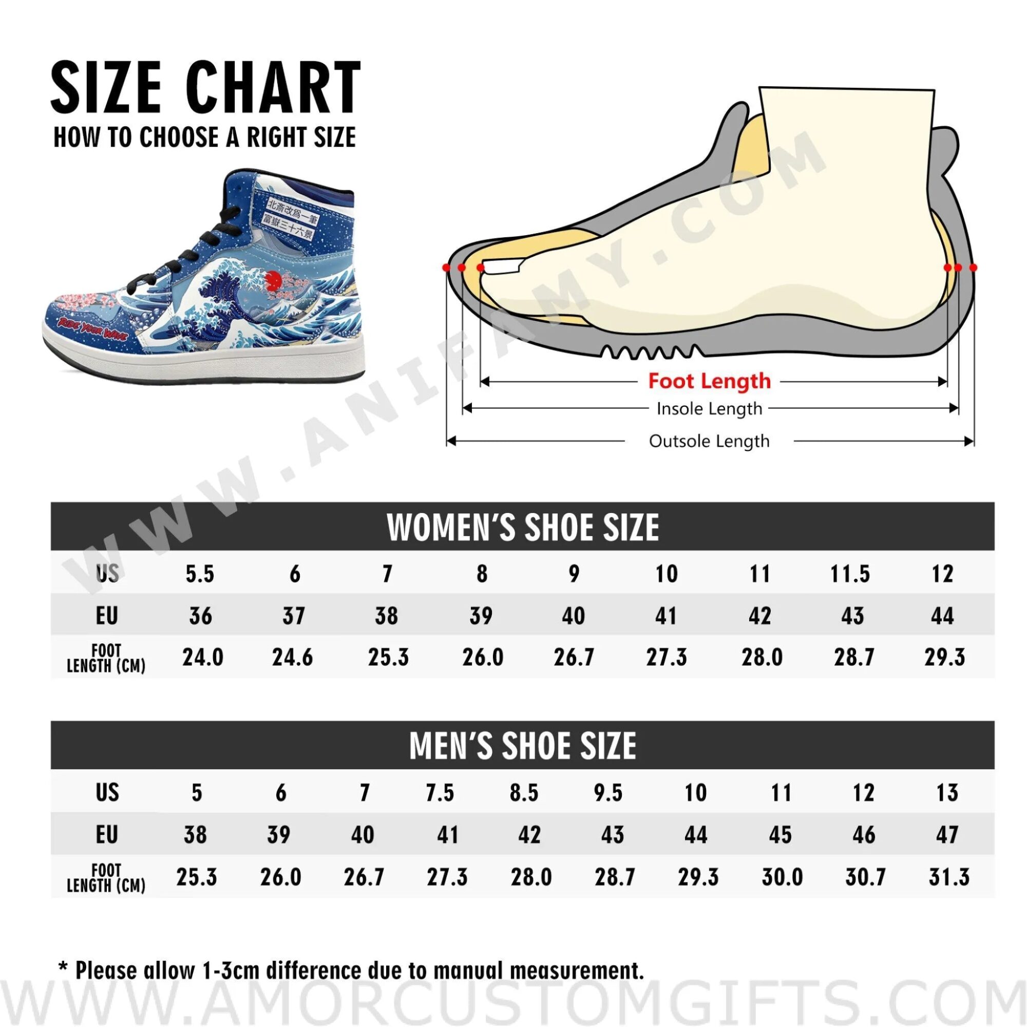 Custom Clannad Kyou Fujibayashi JD1 Anime Sneakers Mid 1 Basketball Shoes